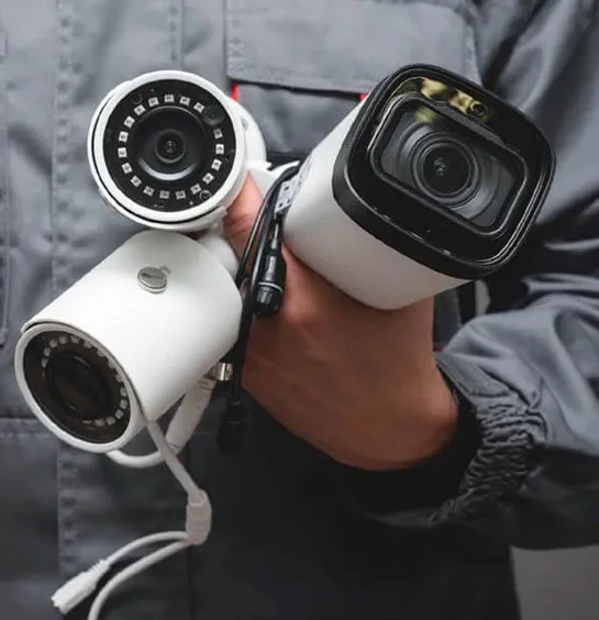 Night vision CCTV camera capturing clear footage in low light